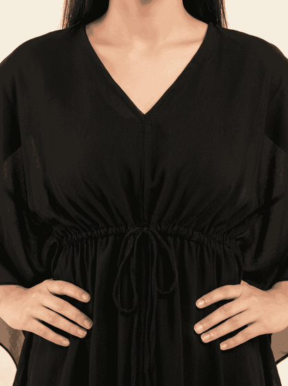 The Riviera Kaftan Black