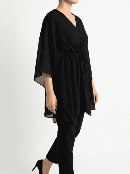 The Riviera Kaftan Black