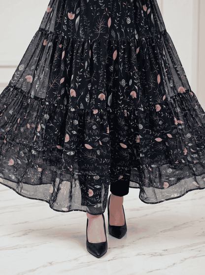 Dusk Garden Chiffon Maxi