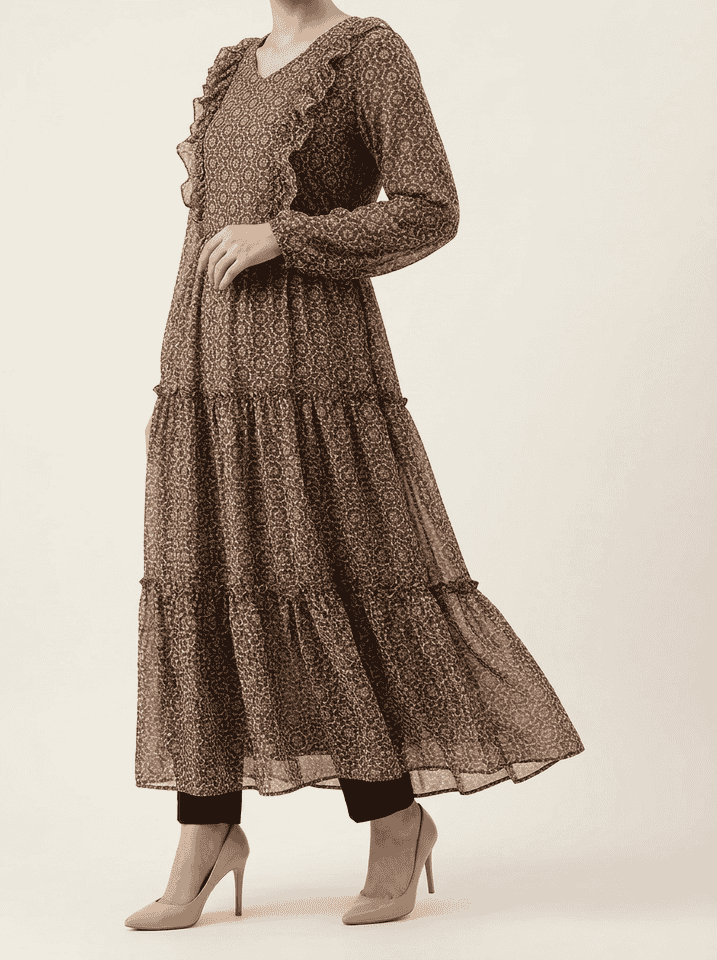 Saira Heritage Chiffon Maxi