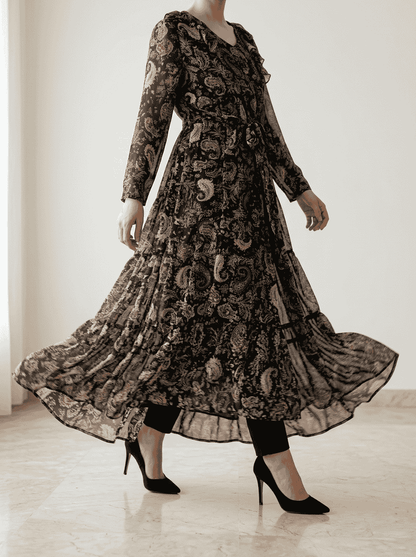 Mira Paisley Chiffon Maxi