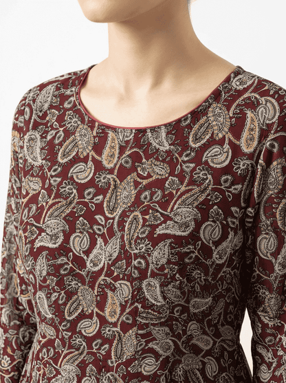 Maroon Paisley