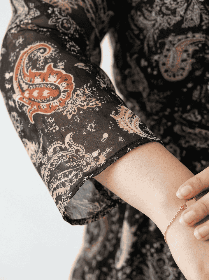 Mira Paisley Chiffon Maxi