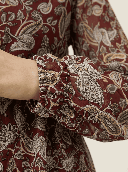 Maroon Paisley