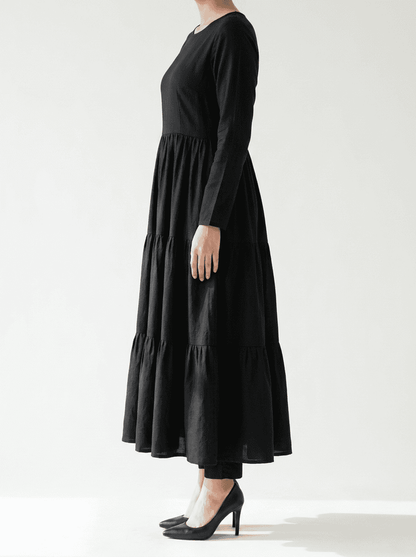 The Onyx Linen Maxi