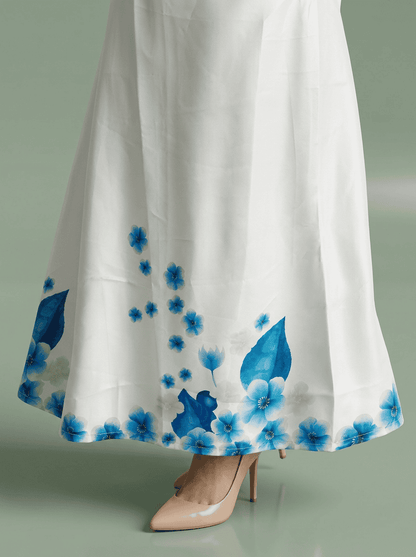 Aster Bloom Silk Maxi