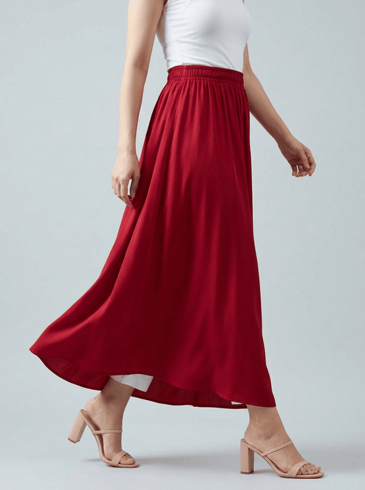 The Quiet Skirt Crimson