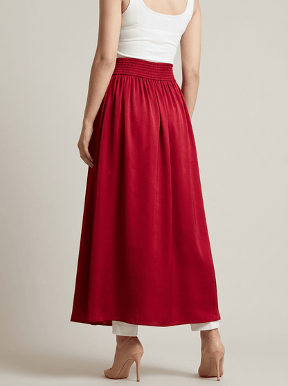The Quiet Skirt Crimson