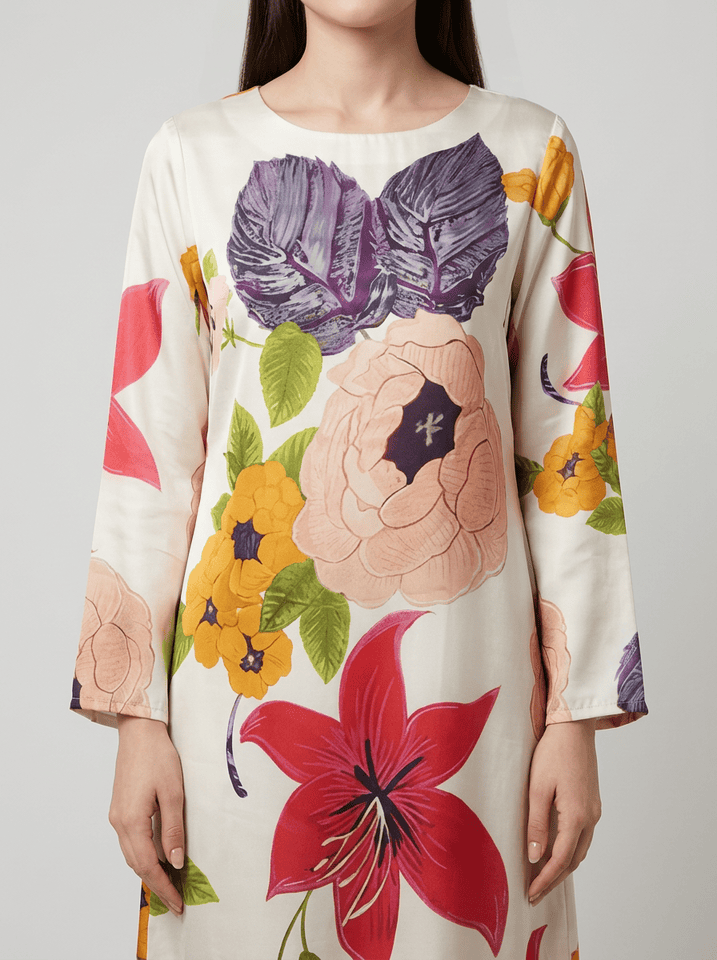 Garden Party Silk Maxi