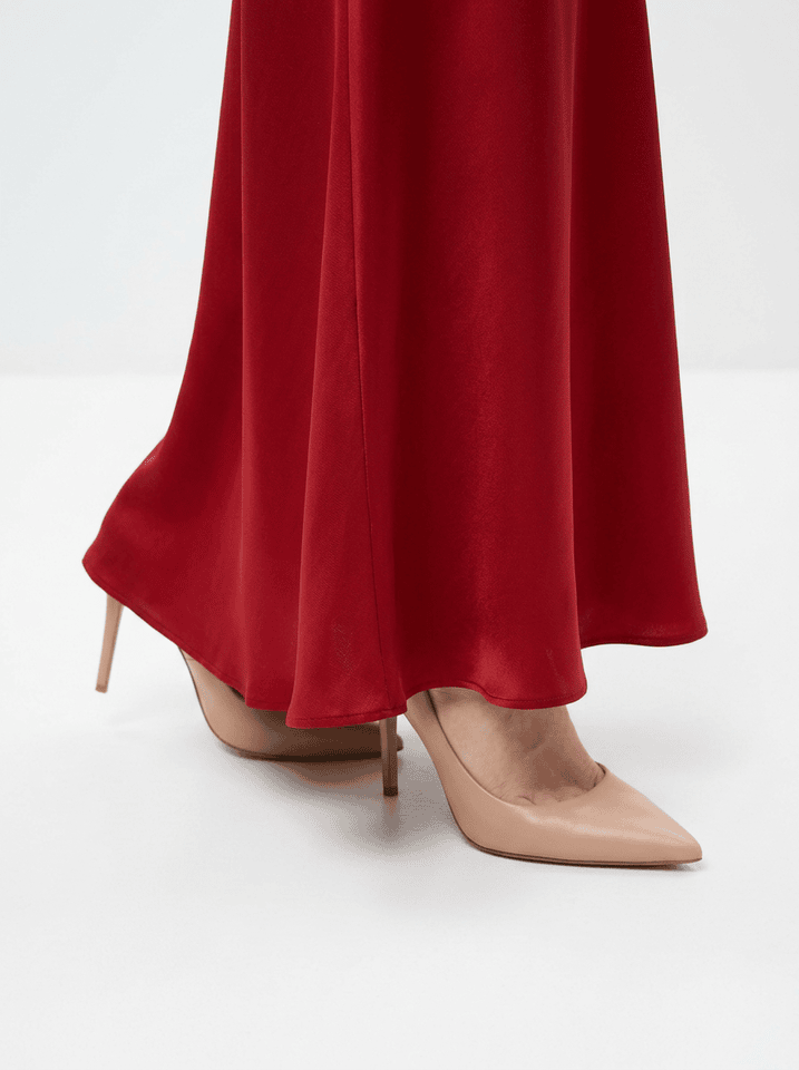 The Quiet Skirt Crimson