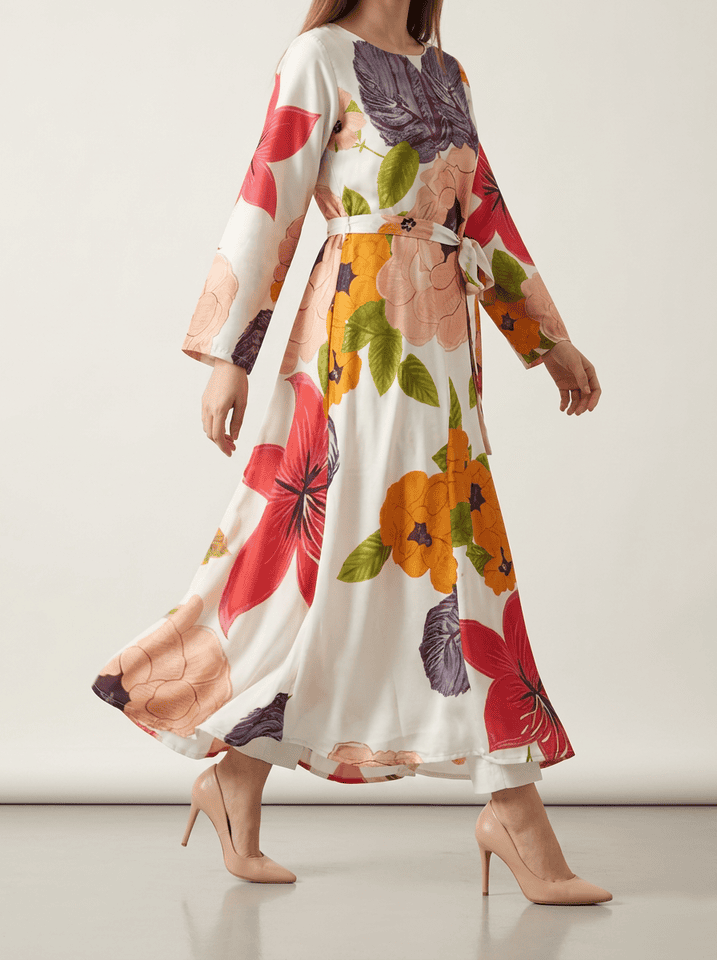 Garden Party Silk Maxi