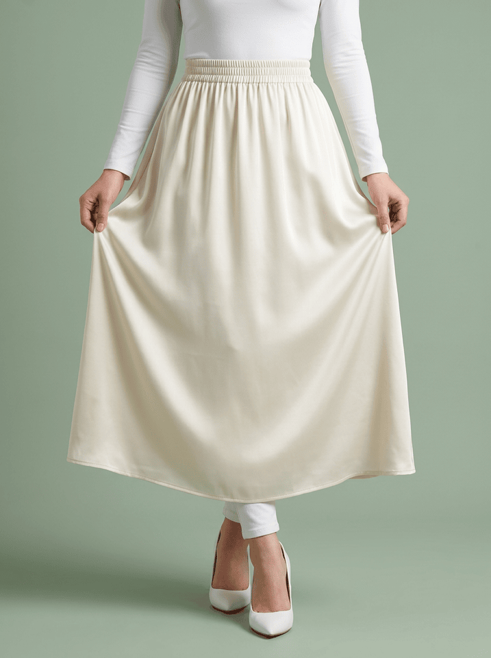 The Quiet Skirt Ivory