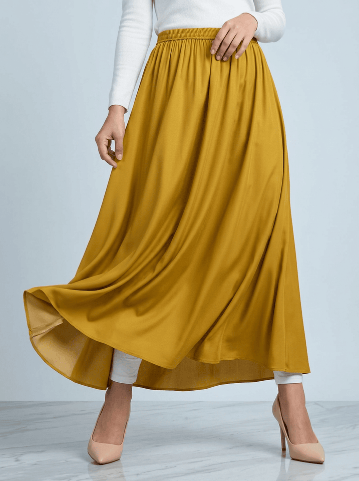 The Quiet Skirt Saffron