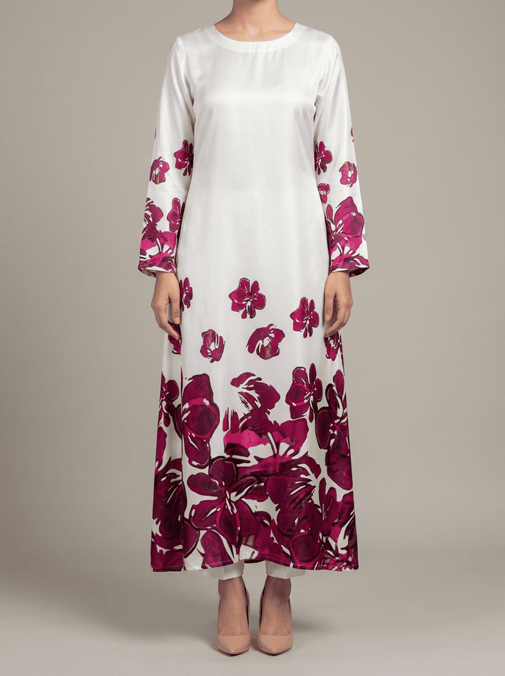 Bougainvillea Silk Maxi