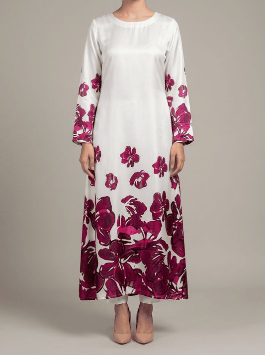 Bougainvillea Silk Maxi