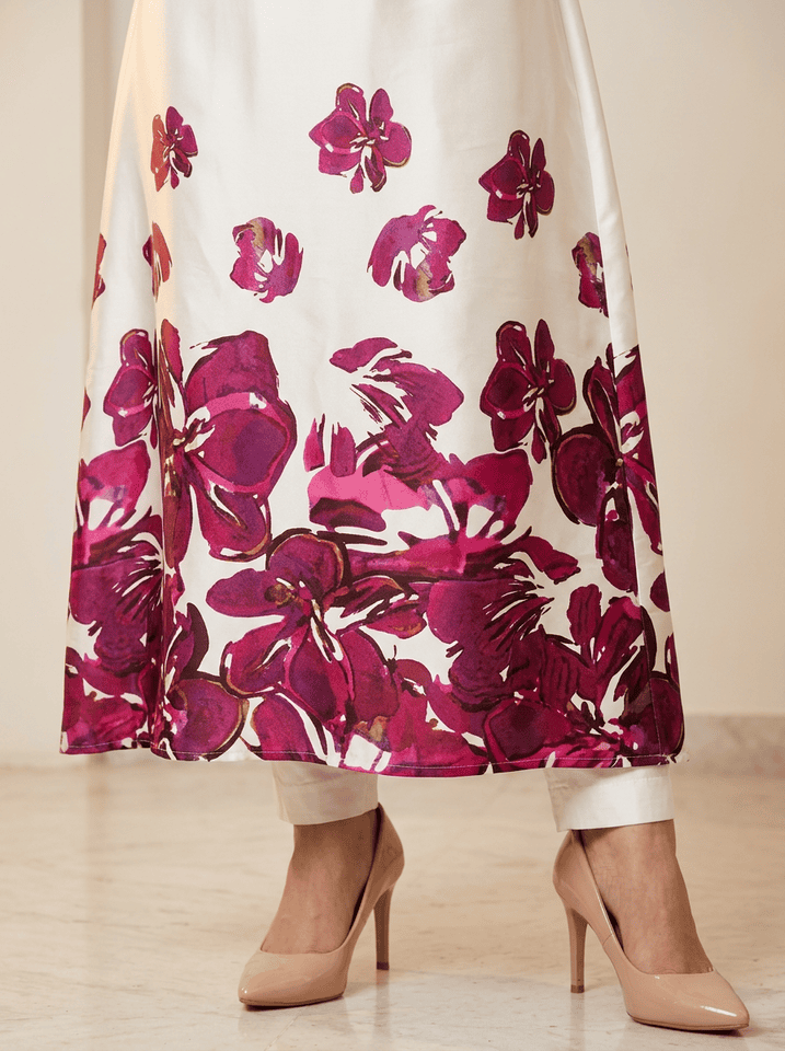 Bougainvillea Silk Maxi