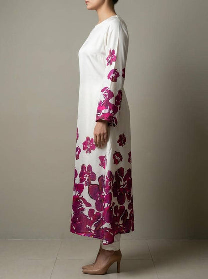 Bougainvillea Silk Maxi