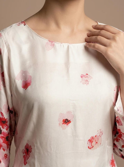 Pink Almond Silk Maxi