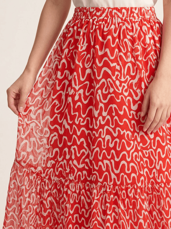Coral Wave Skirt