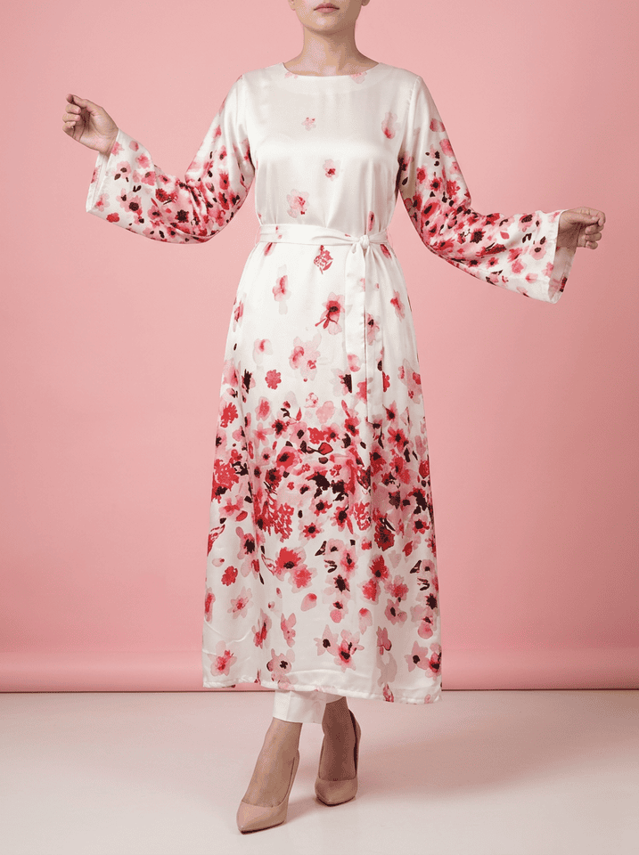 Pink Almond Silk Maxi