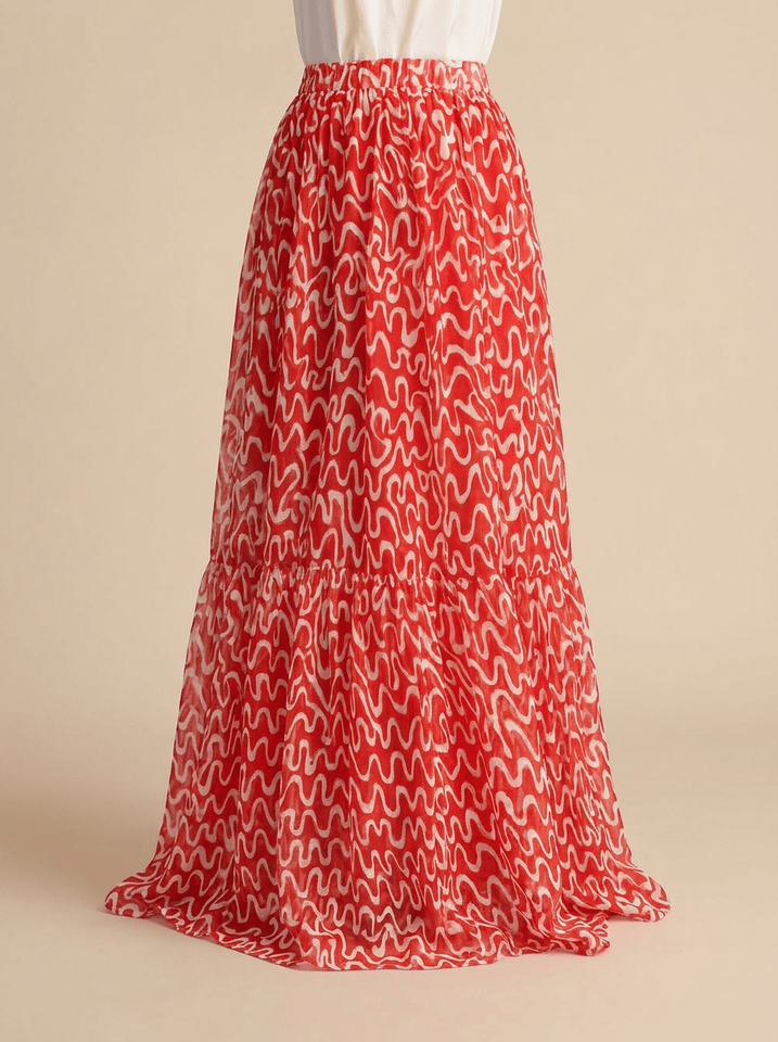 Coral Wave Skirt
