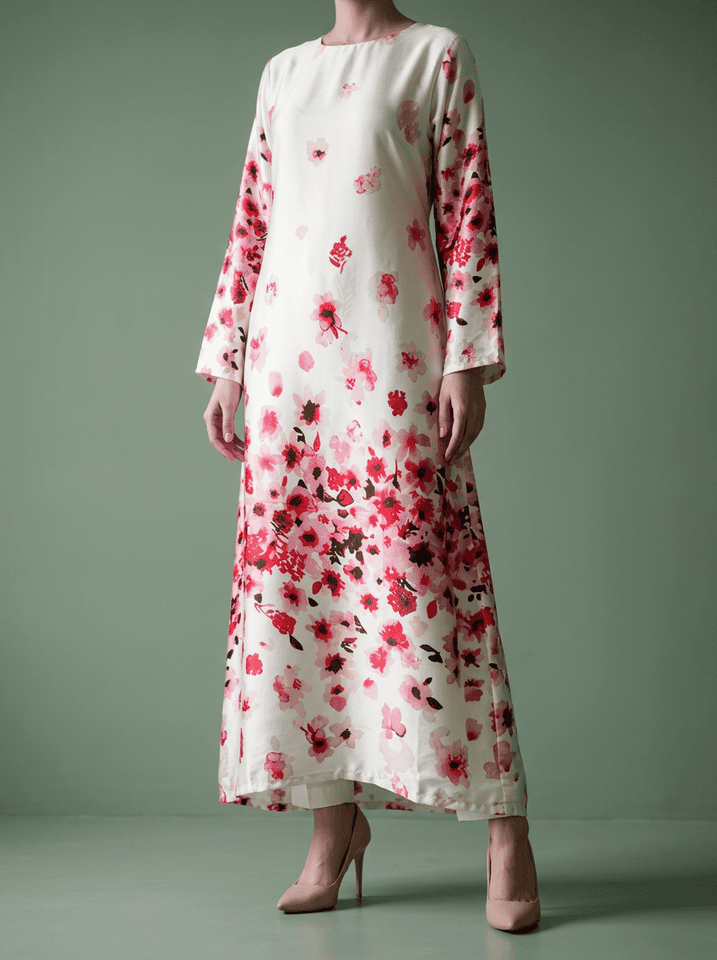 Pink Almond Silk Maxi