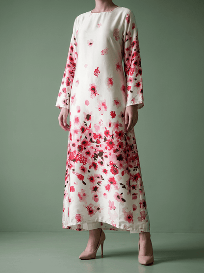 Pink Almond Silk Maxi