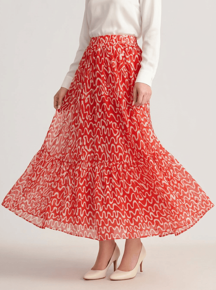 Coral Wave Skirt