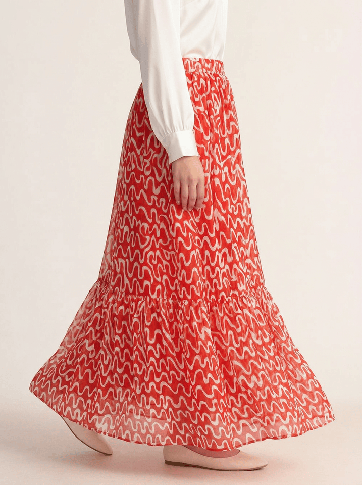 Coral Wave Skirt
