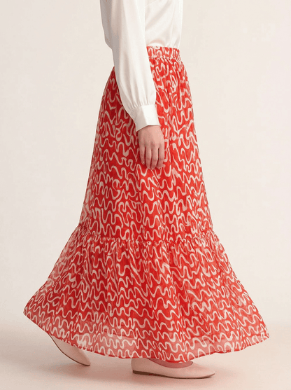 Coral Wave Skirt