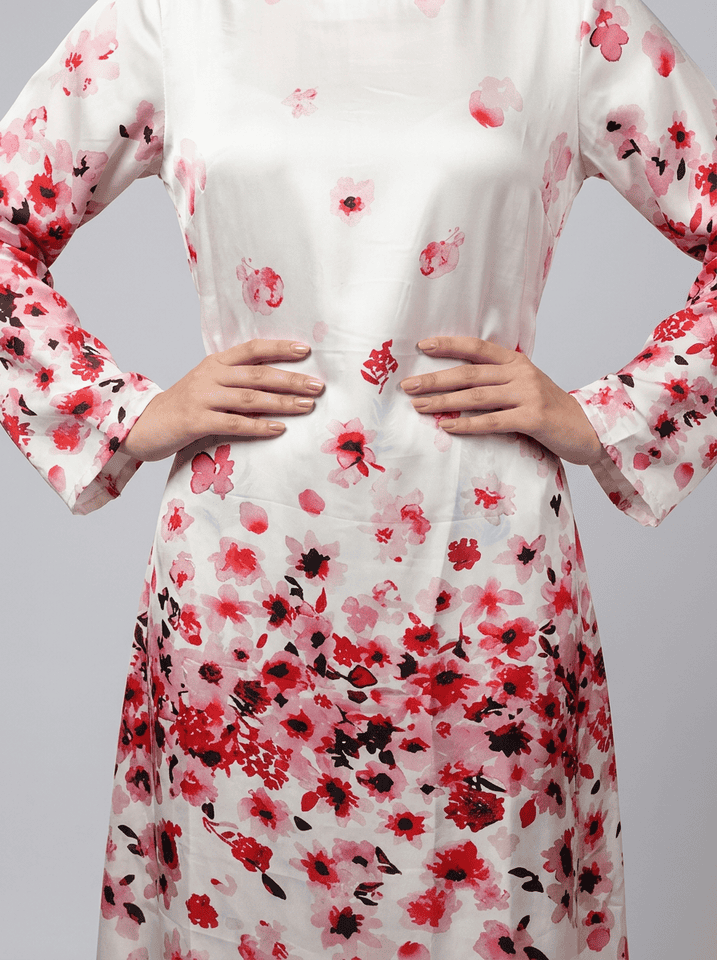 Pink Almond Silk Maxi