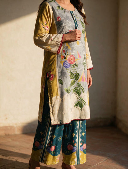 Safar - 2 Piece Stitched Lawn Suit