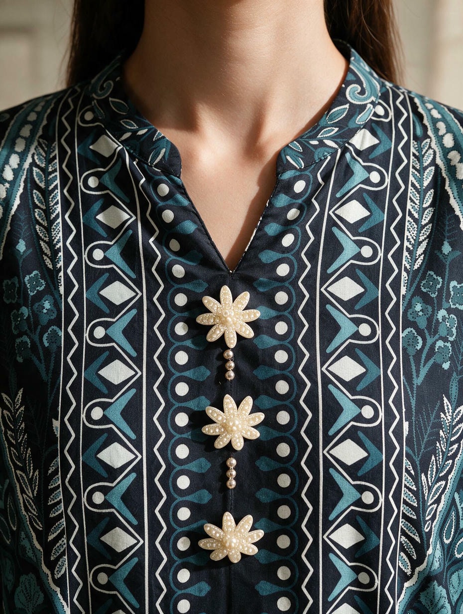 Samundar - 2 Piece Stitched Lawn Suit