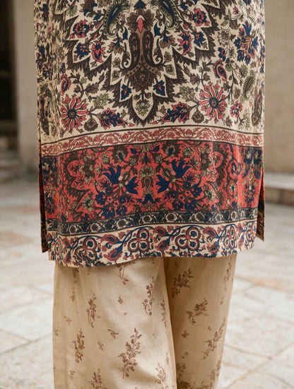 Qaleen - 2 Piece Stitched Lawn Suit