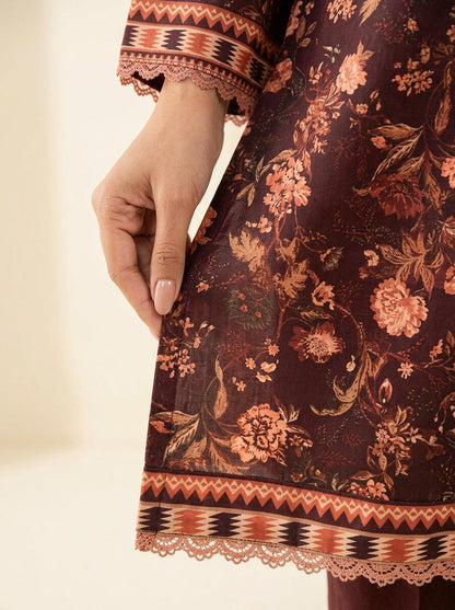 Shaam - 3 Piece Stitched Lawn Suit