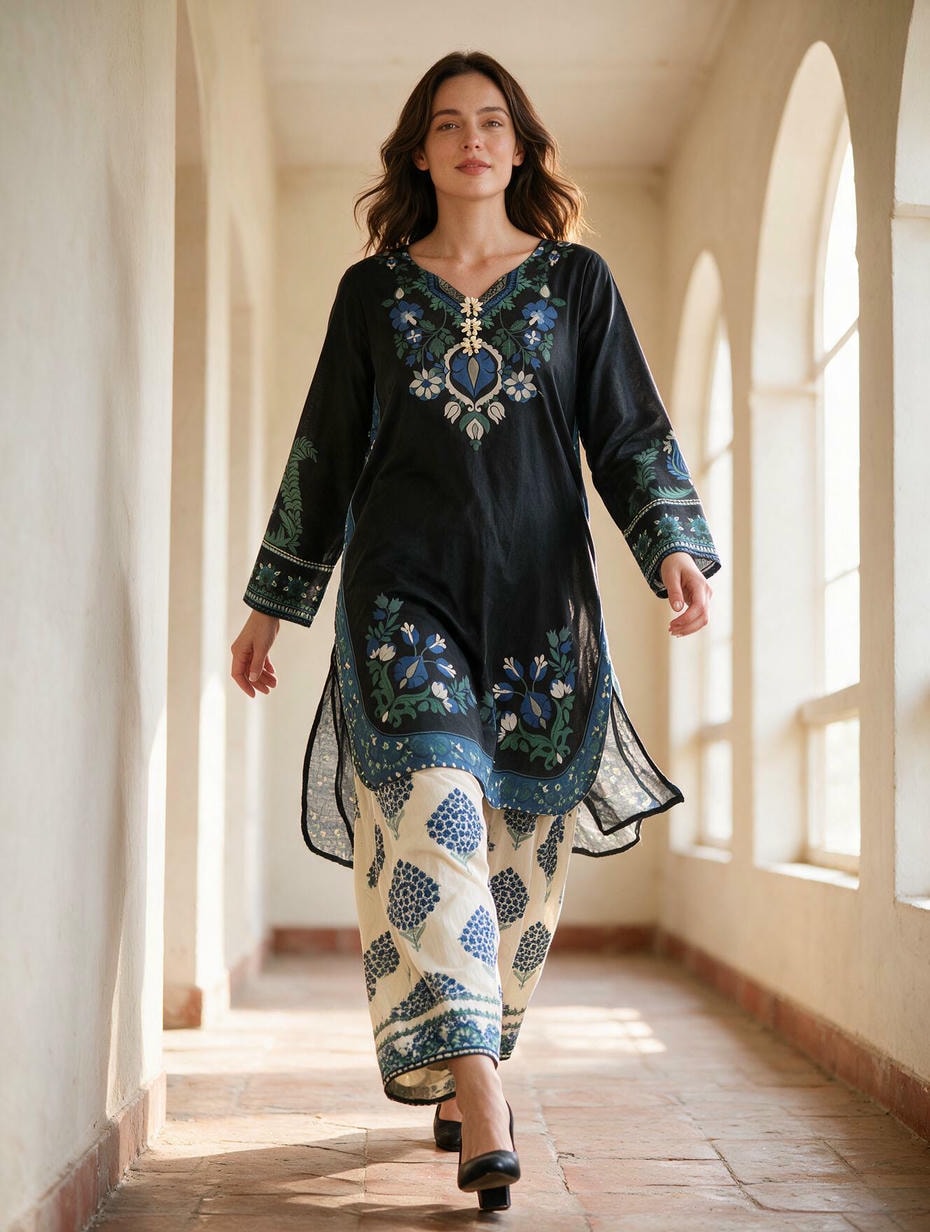 Neelum - 2 Piece Stitched Lawn Suit