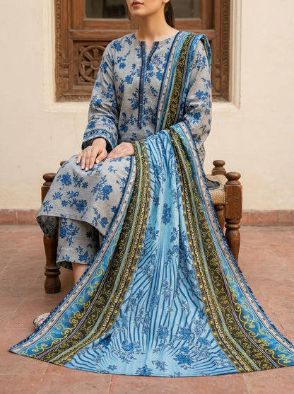 Neel - 3 Piece Stitched Lawn Suit