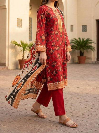 Kilim - 3 Piece Stitched Lawn Suit