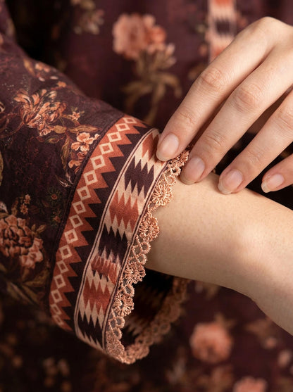 Shaam - 3 Piece Stitched Lawn Suit