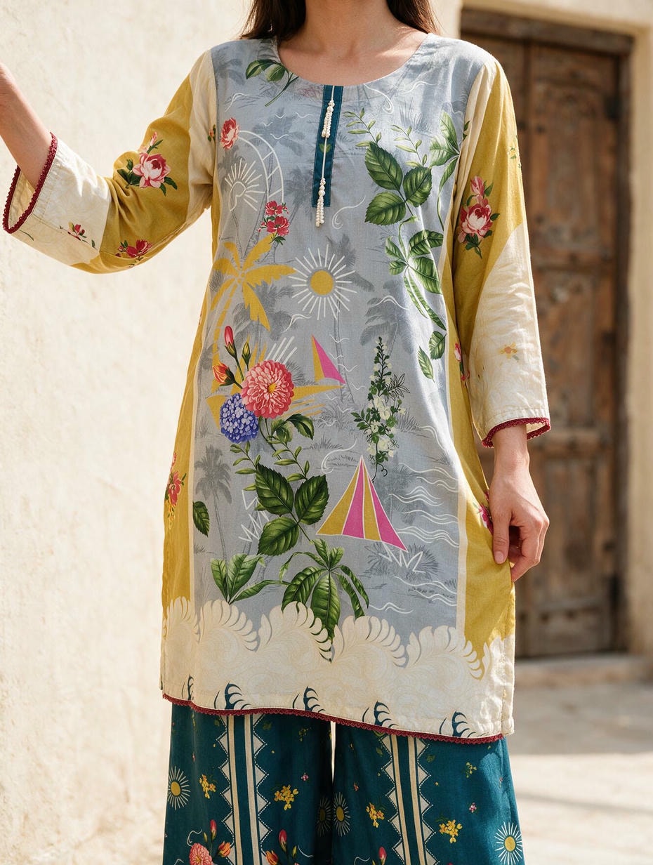 Safar - 2 Piece Stitched Lawn Suit