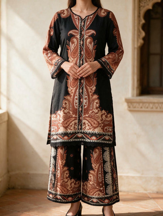 Taamba - 2 Piece Stitched Lawn Suit