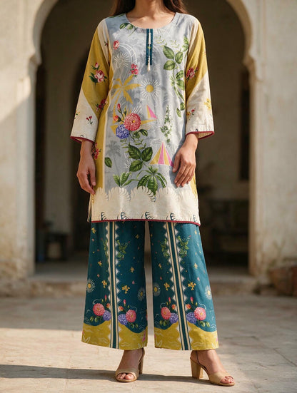 Safar - 2 Piece Stitched Lawn Suit