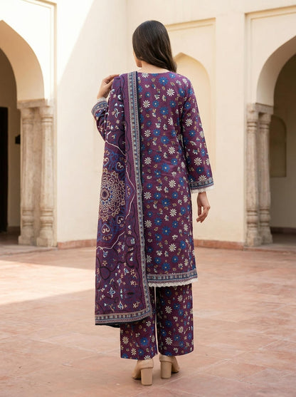 Anjum - 3 Piece Stitched Lawn Suit