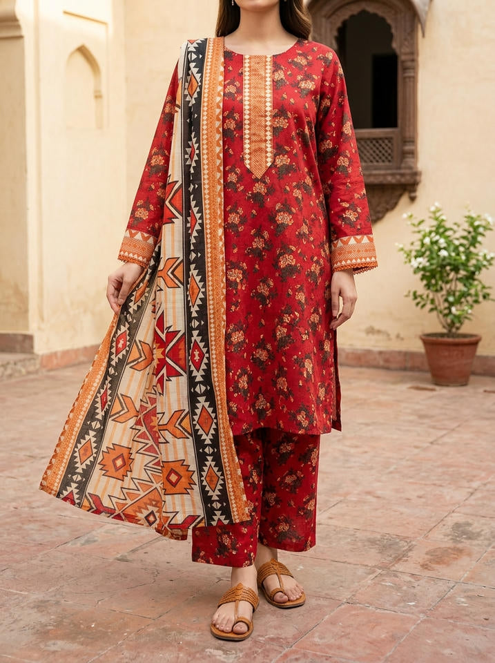 Kilim - 3 Piece Stitched Lawn Suit