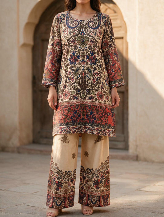 Qaleen - 2 Piece Stitched Lawn Suit