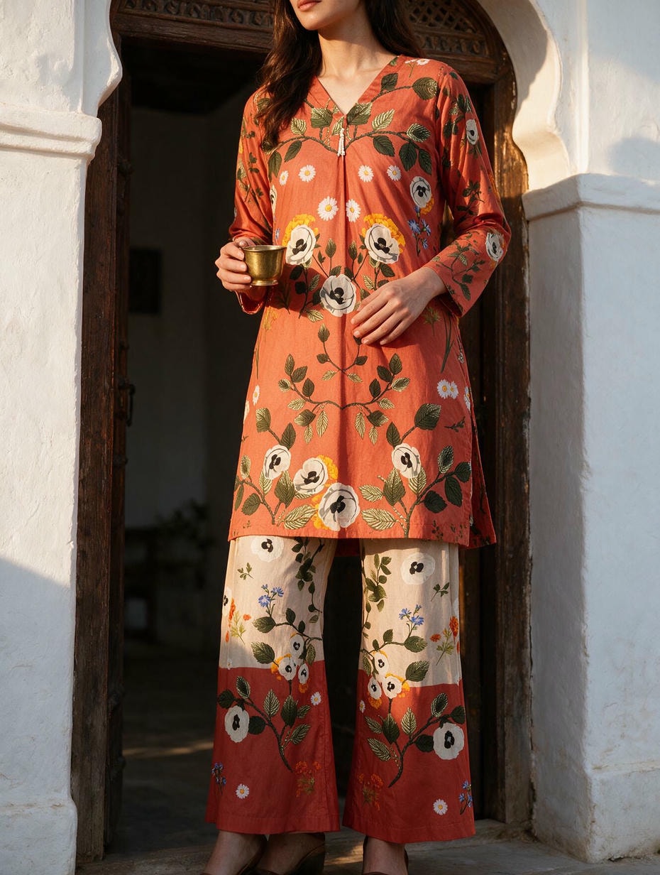 Gulnaar - 2 Piece Stitched Lawn Suit
