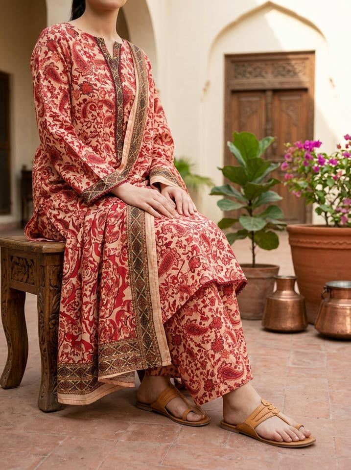 Laal Bagh - 3 Piece Stitched Lawn Suit
