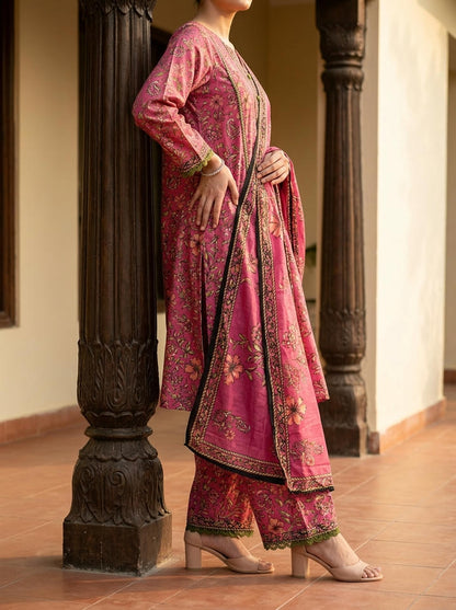 Gulaab - 3 Piece Stitched Lawn Suit