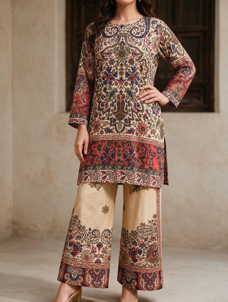 Qaleen - 2 Piece Stitched Lawn Suit