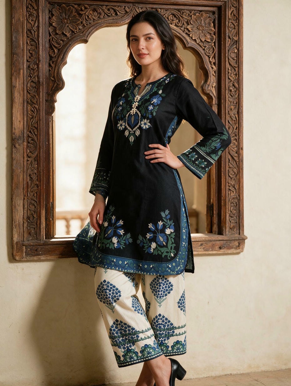 Neelum - 2 Piece Stitched Lawn Suit